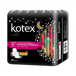 Kotex Luxe 28cm Ut Overnight 14s x 2